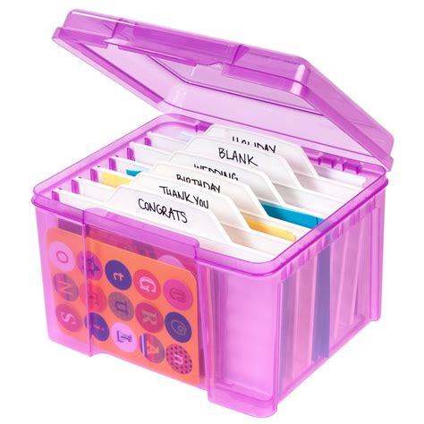 Greeting Card Organizer Box 